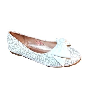 I Heart YoKids White Gold Ballet Sandals Kids 13